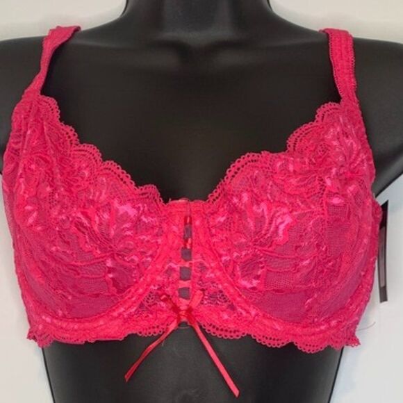 Frederick's of Hollywood Pink Lace Bra - Picture 1 of 8